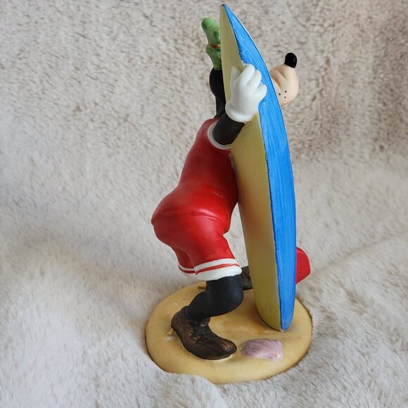 Vintage Walt Disney Productions Goofy with Surfboard 6" Porcelain Figurine Surf - Picture 8 of 11